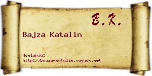 Bajza Katalin névjegykártya